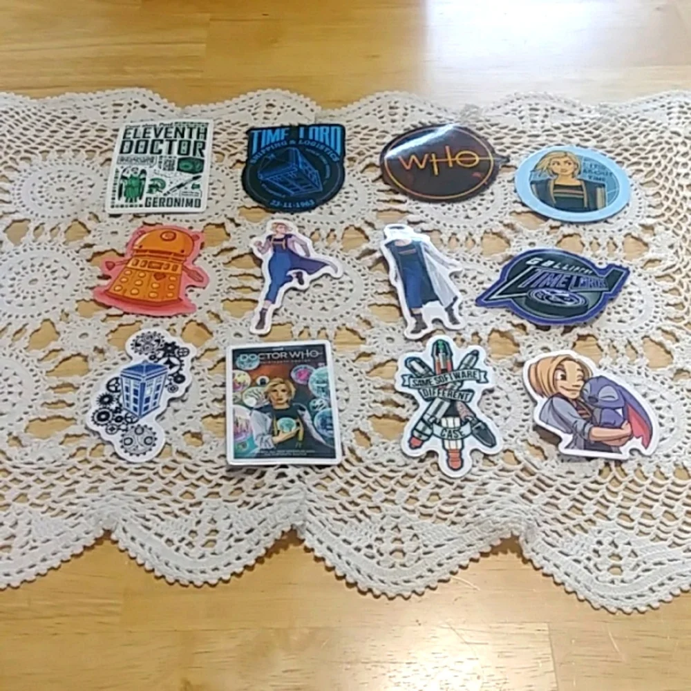 Dr. Who Tear-resistant Multi-use Stickers, lockers, backpacks, computer, crafts